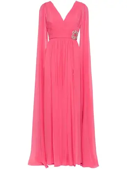 Elie Saab: Платье с v-образным вырезом 