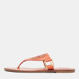 Tory Burch: Оранжевые сандалии 