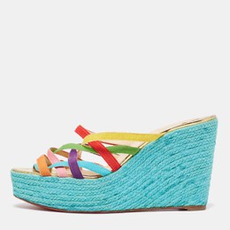 Christian Louboutin: Многоцветные мокасины 