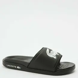 LACOSTE: Чёрные шлёпанцы 