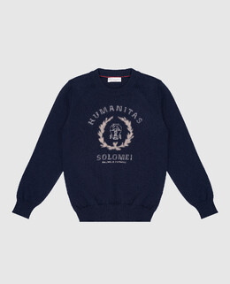 Brunello Cucinelli: Синий свитер 