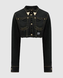 Versace Jeans Couture: Чёрная куртка 