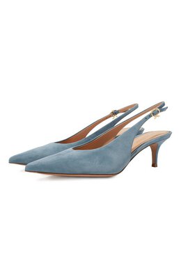Gianvito Rossi: Голубые туфли  Ribbon