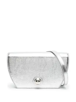 Furla: Серебристая сумка через плечо 