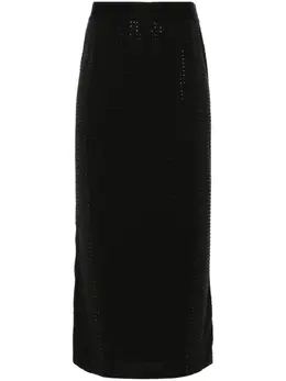 Versace Jeans Couture: Юбка со стразами 
