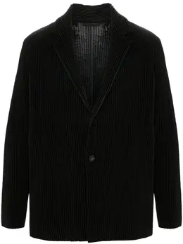 Homme Plissé Issey Miyake: Чёрные пиджаки 
