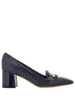 Ferragamo: Голубые туфли  Gancini