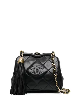 CHANEL Pre-Owned: Чёрная поясная сумка 