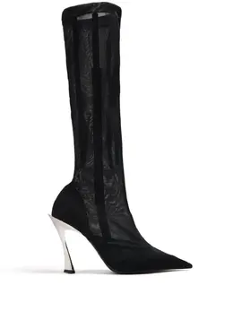 Mugler: Чёрные ботинки 
