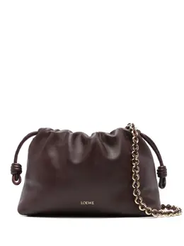 LOEWE: Бордовая сумка  Flamenco