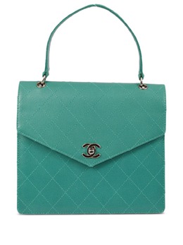 CHANEL Pre-Owned: Зелёная сумка 