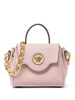 Versace: Светлая сумка-шоппер  La Medusa