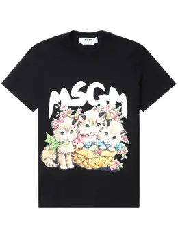 MSGM: Футболка с принтом 