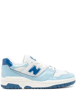 New Balance: Голубые кроссовки  550