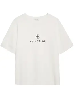 ANINE BING: Футболка с принтом 