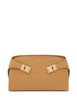 Ferragamo: Коричневая сумка через плечо 