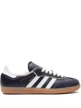 adidas: Чёрные кроссовки  Samba