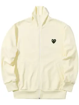 Comme Des Garçons Play: Белый свитшот  Heart