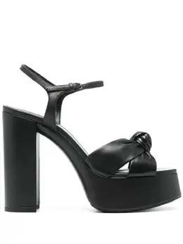 Saint Laurent: Чёрные сандалии 
