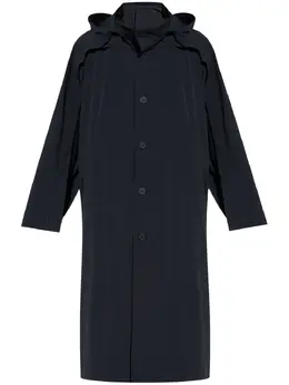 Homme Plissé Issey Miyake: Пальто с воротником 