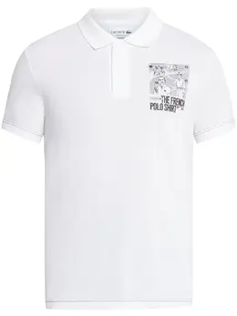 Lacoste: Поло с принтом 