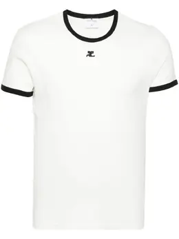 Courrèges: Хлопковая футболка 