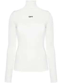Off-White: Топ с принтом 