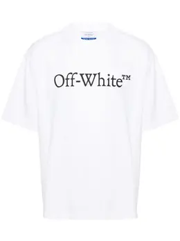 Off-White: Хлопковая футболка  Bookish