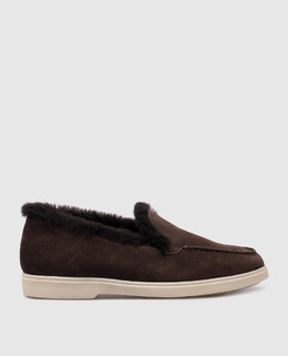 Santoni: Коричневі лофери 