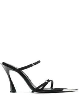 Mugler: Чёрные сандалии 