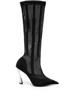 Mugler: Чёрные ботинки 