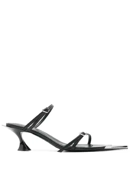 Mugler: Чёрные сандалии 