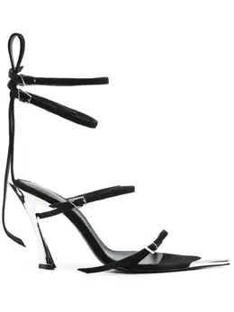 Mugler: Чёрные сандалии 