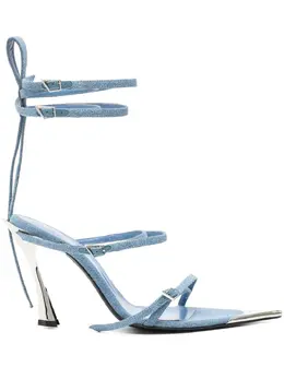 Mugler: Голубые сандалии 