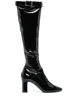 Saint Laurent: Чёрные сапоги 