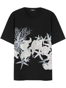 Versace: Хлопковая футболка  Barocco