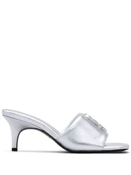 Marc Jacobs: Серебристые сандалии  The Metallic