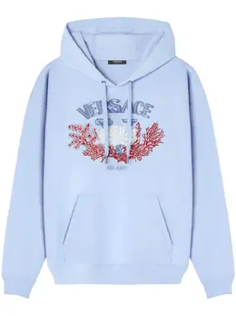 Versace: Голубая толстовка 