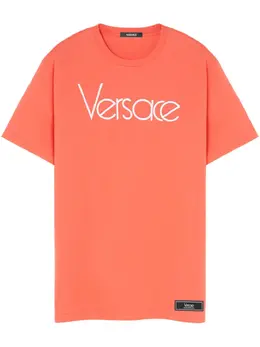 Versace: Футболка с принтом 