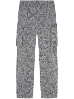 Versace: Жаккардовые брюки  Barocco
