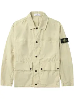 Stone Island: Бежевая рубашка  Compass