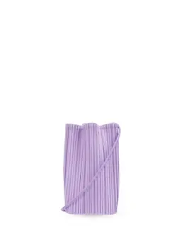 Pleats Please Issey Miyake: Фиолетовая сумка через плечо 
