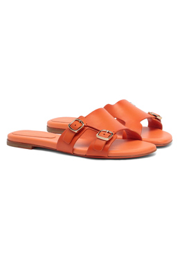 SANTONI: Оранжевые сабо 