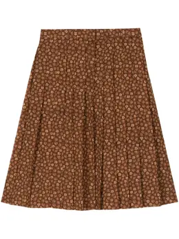 Christian Dior Pre-Owned: Юбка с растительным принтом 