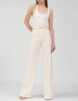 ELISABETTA FRANCHI: Бежевые брюки 