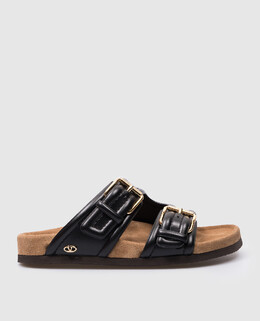 Valentino: Чорні шльопанці 