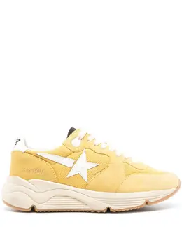 Golden Goose: Жёлтые кроссовки  Running Sole