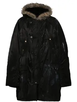 Balenciaga: Пуховик из искусственного меха 