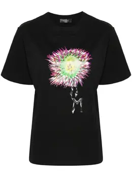 Mugler: Хлопковая футболка 