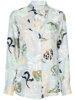 Lanvin: Рубашка с принтом 